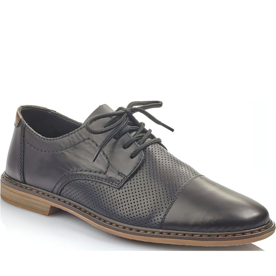 Rieker mens black classic closed formal | Vilbury London