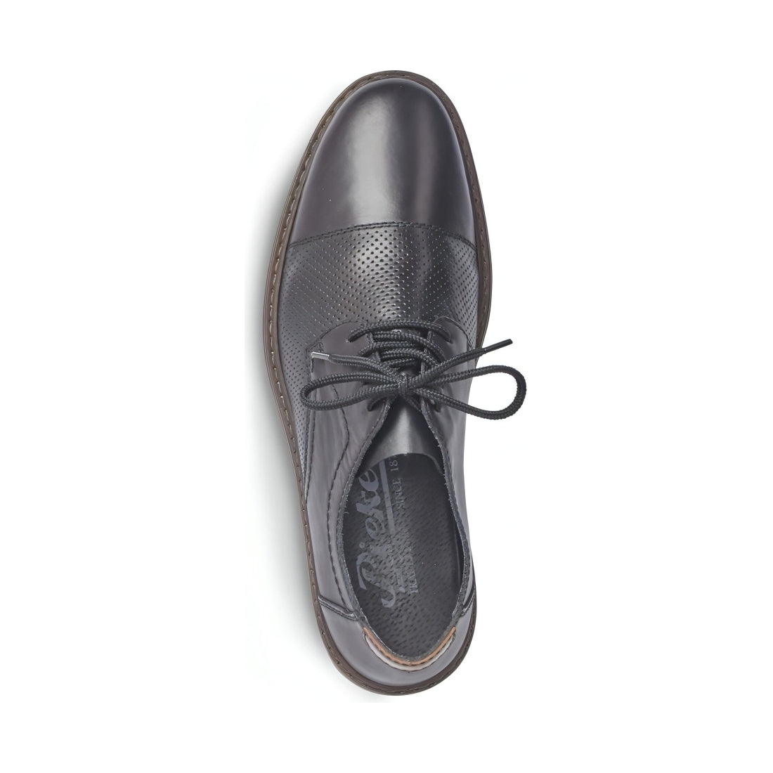 Rieker mens black classic closed formal | Vilbury London