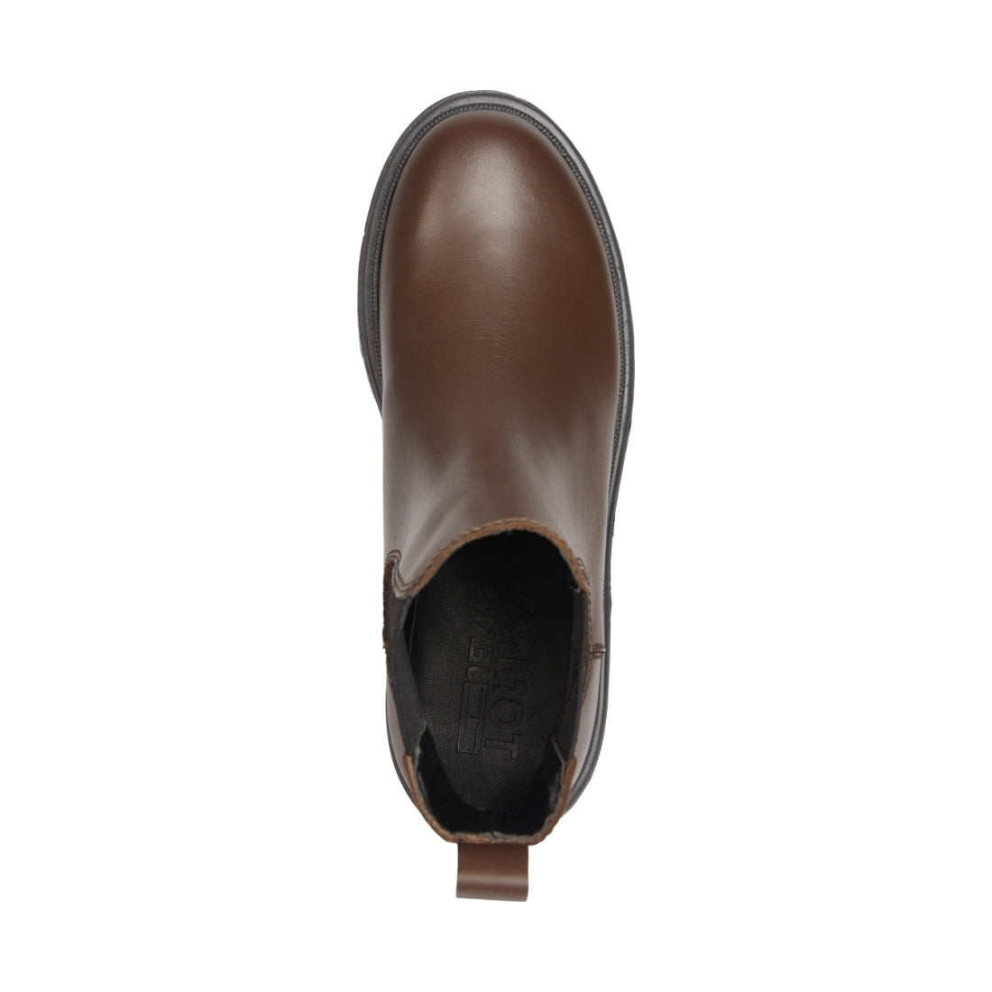 Tommy Jeans womens Truffle Brown flat chelsea booties | Vilbury London