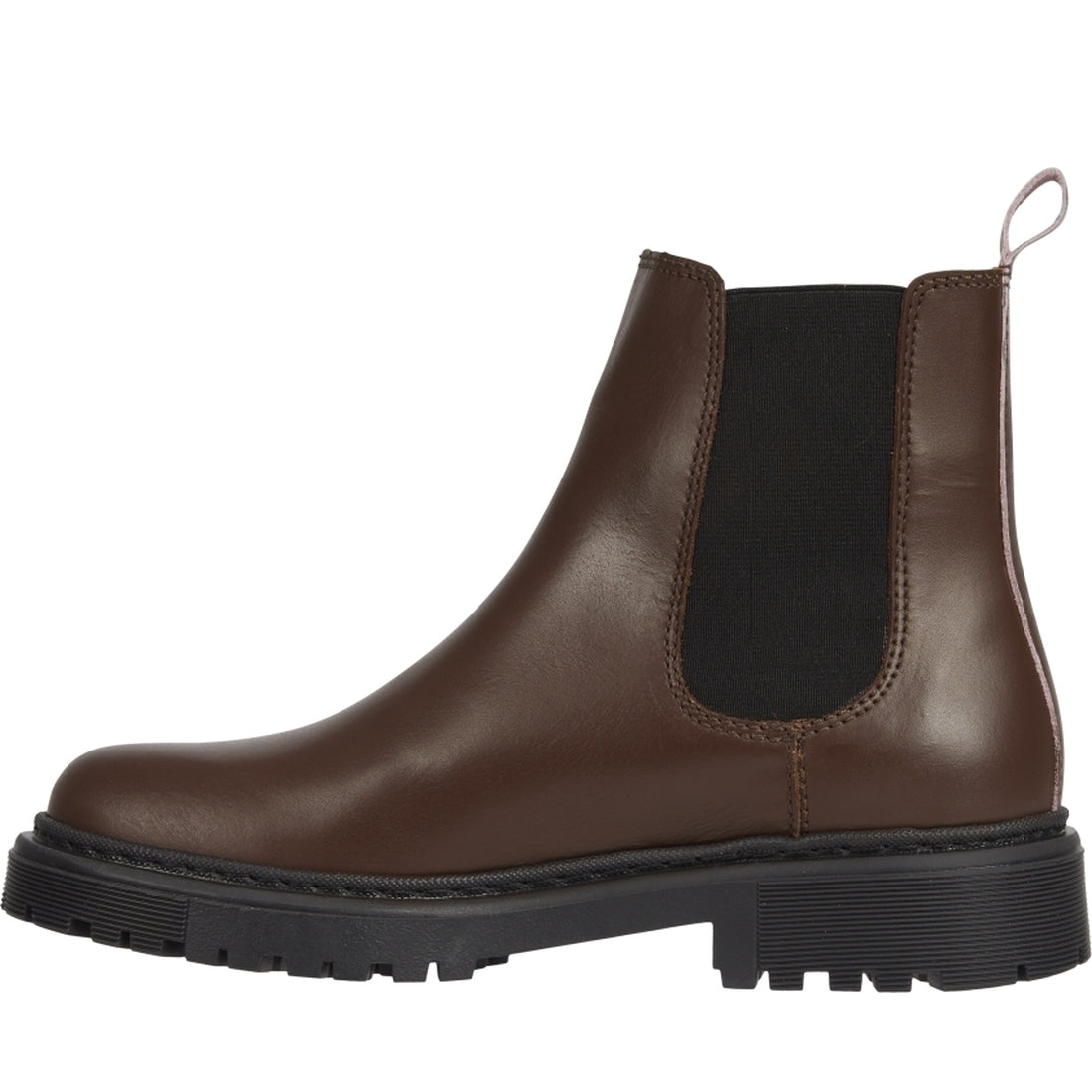 Tommy Jeans womens Truffle Brown flat chelsea booties | Vilbury London