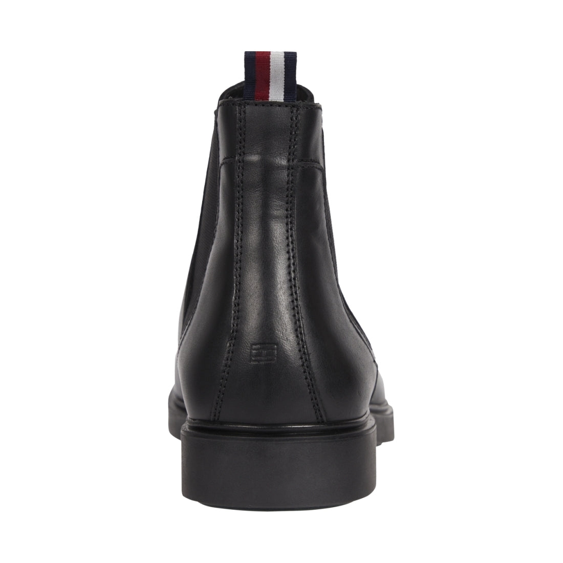 Tommy Hilfiger mens Black rounded chelsea booties | Vilbury London