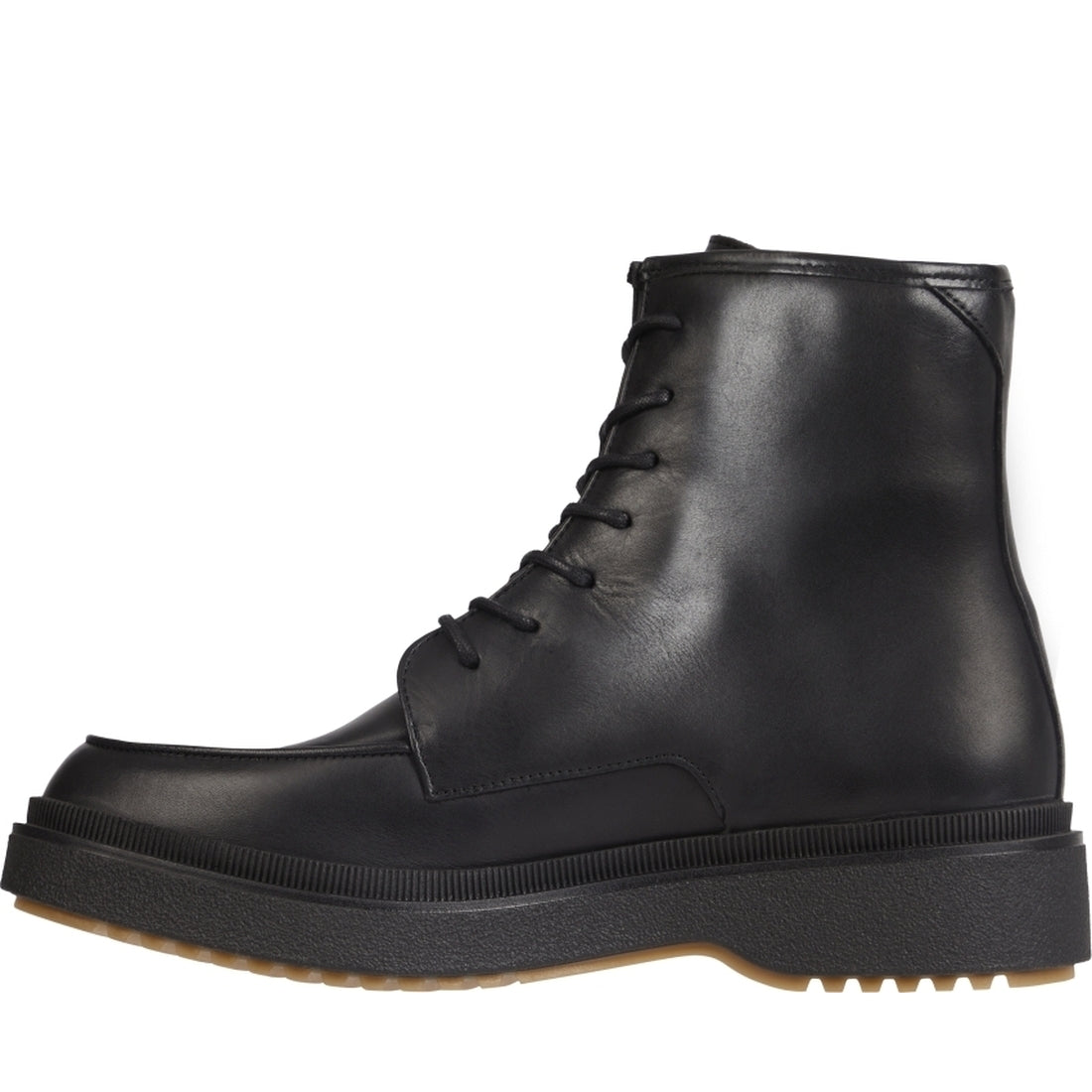 Tommy Hilfiger mens Black premium cleated lboot | Vilbury London