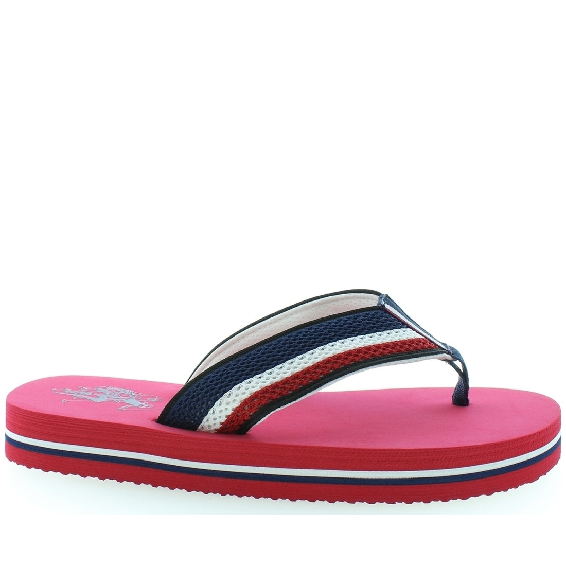 U.S. Polo Assn. Mens Red hank flip flops HANK001 RED Vilbury London