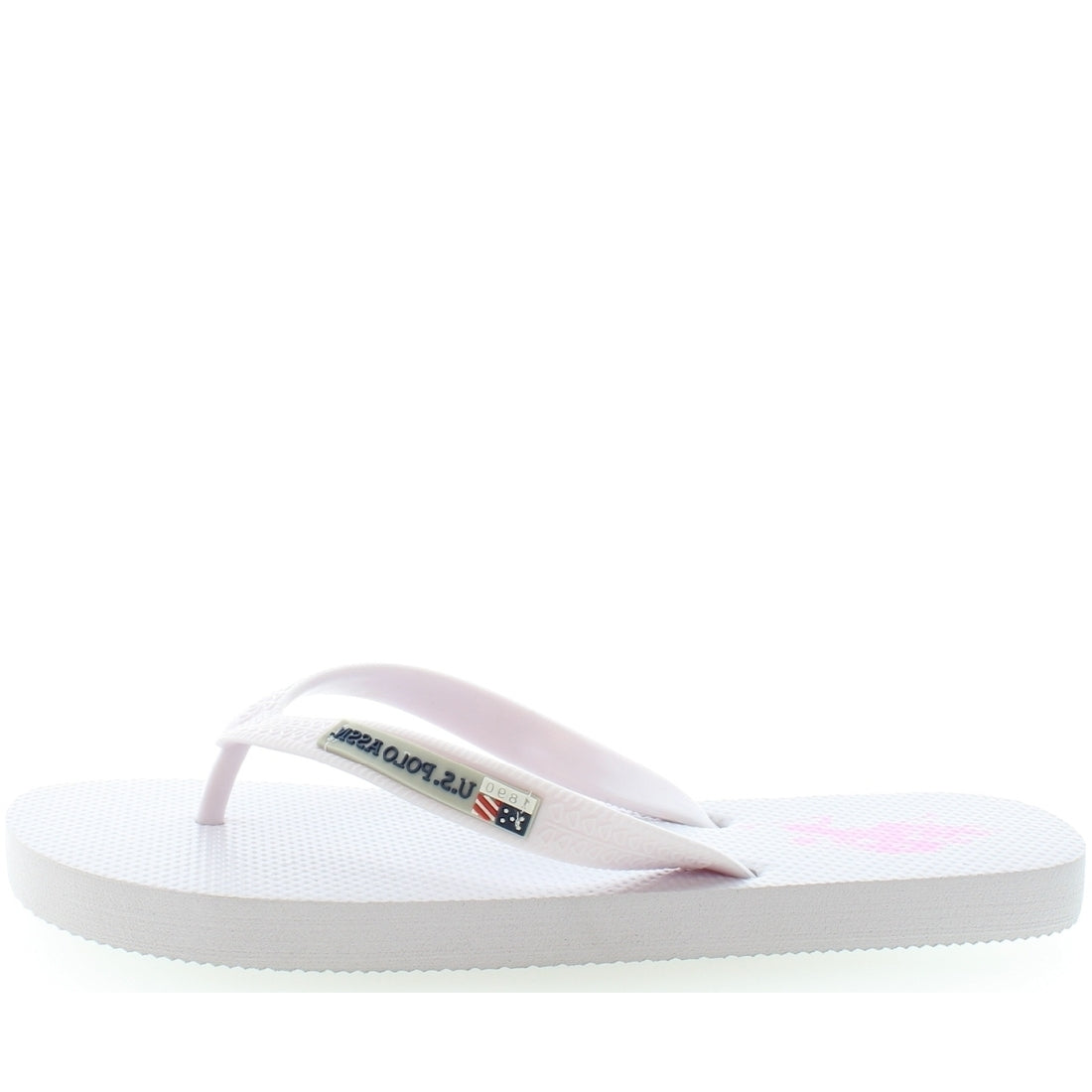 U.S. Polo Assn. Womens Whi vaian flip flops | Vilbury London