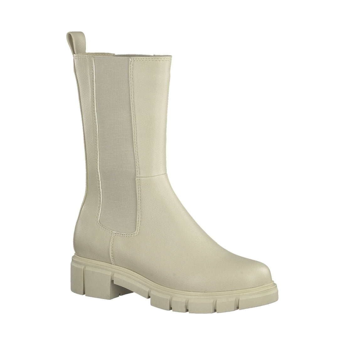 Marco Tozzi womens beige casual closed booties | Vilbury London