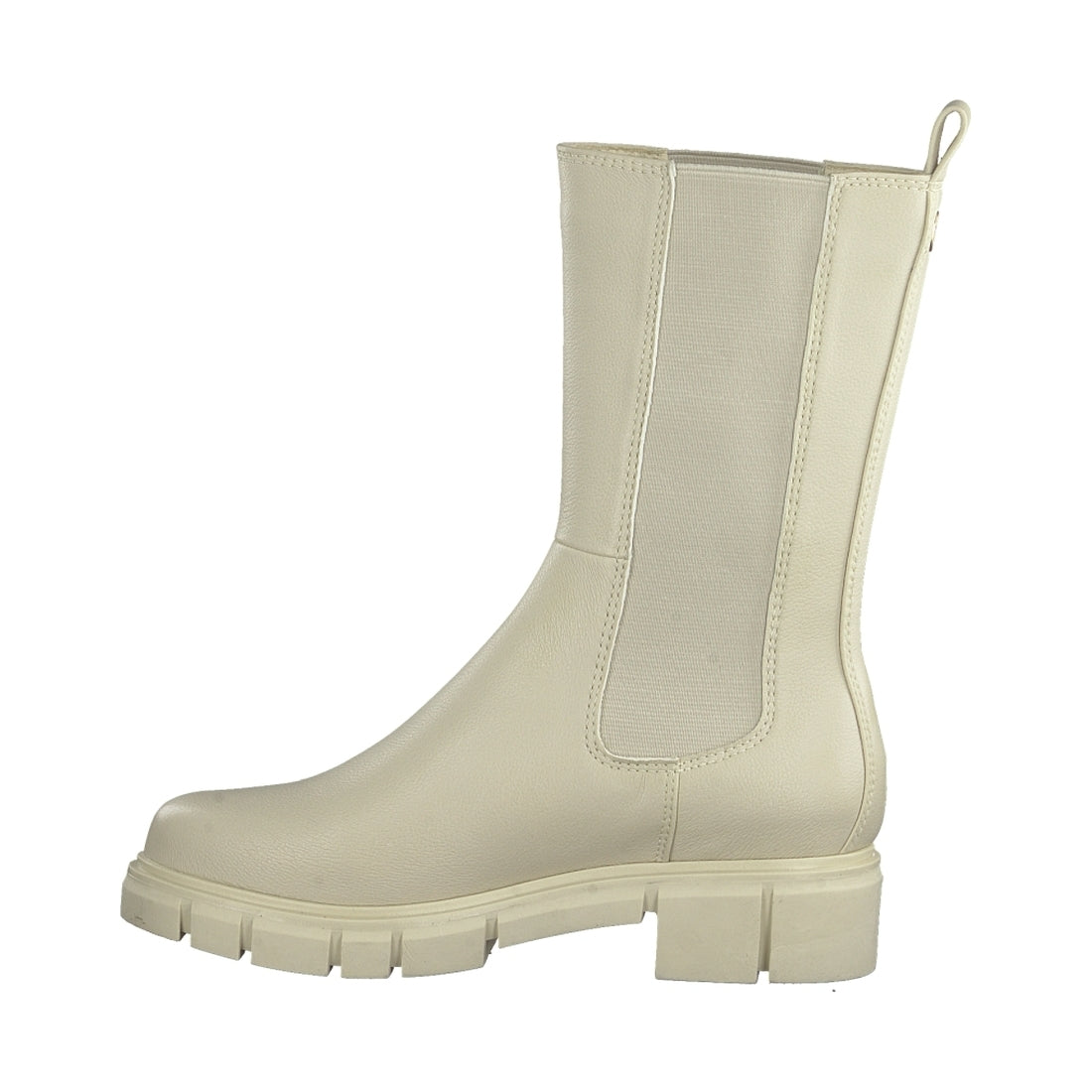 Marco Tozzi womens beige casual closed booties | Vilbury London