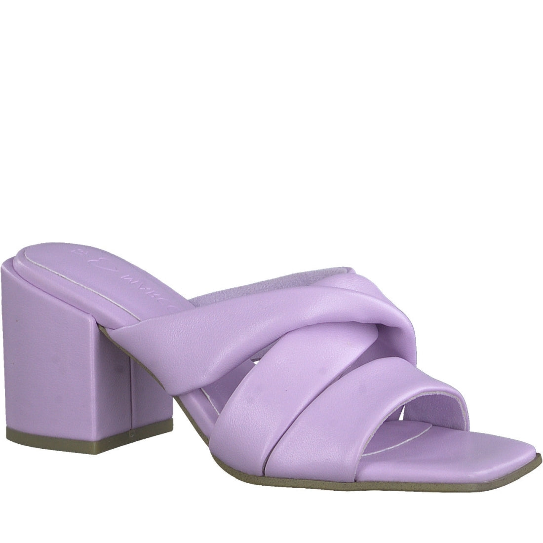 Marco Tozzi womens purple elegant open mules | Vilbury London