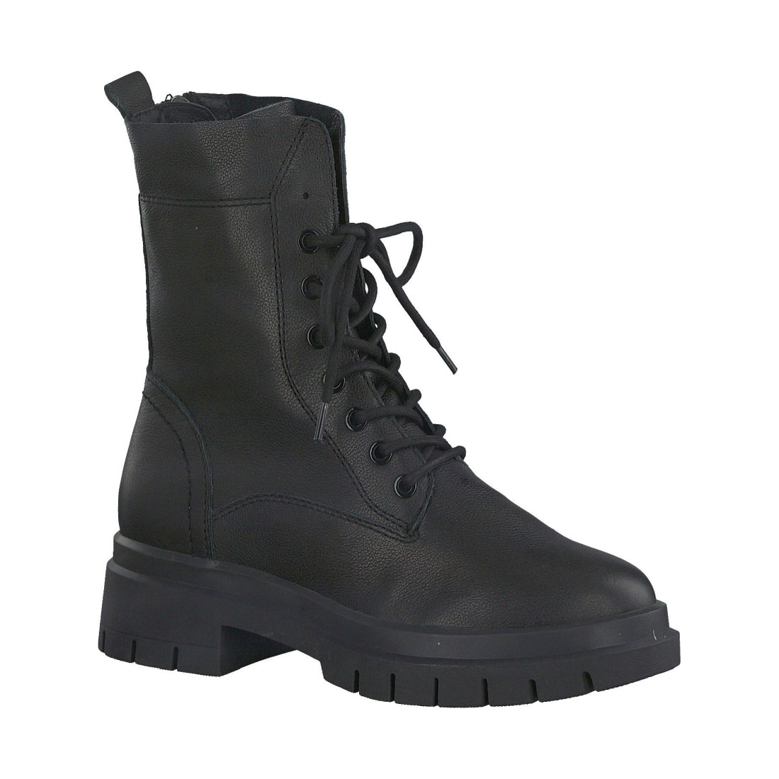 Tamaris womens black casual closed booties | Vilbury London