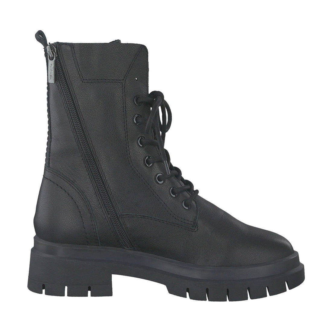 Tamaris womens black casual closed booties | Vilbury London