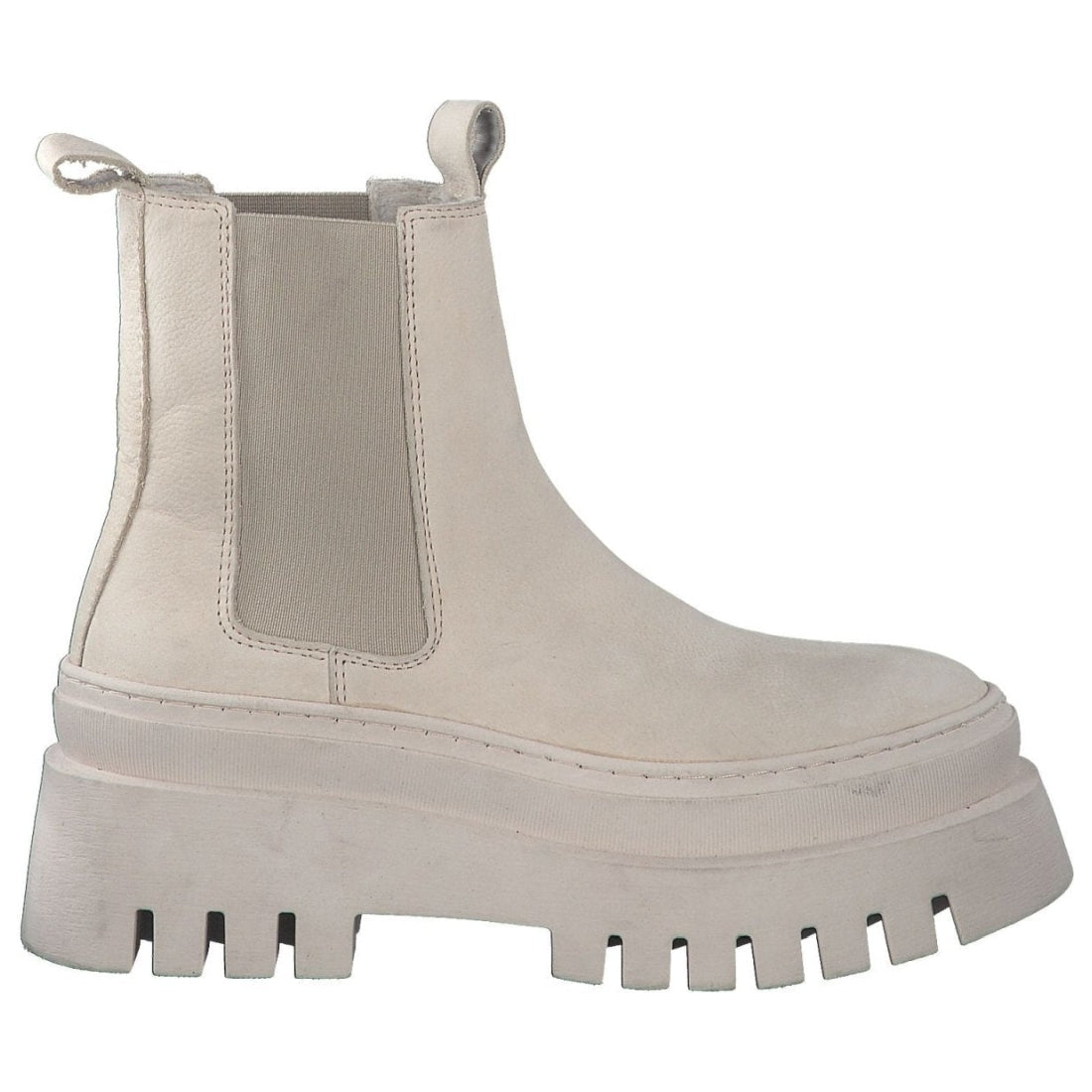 Tamaris womens beige casual closed booties | Vilbury London