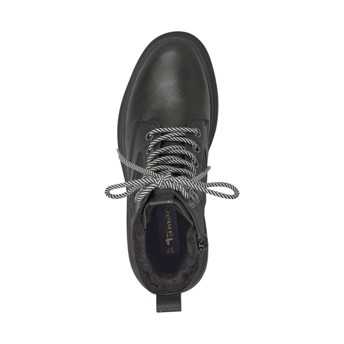 Tamaris womens black casual closed booties | Vilbury London