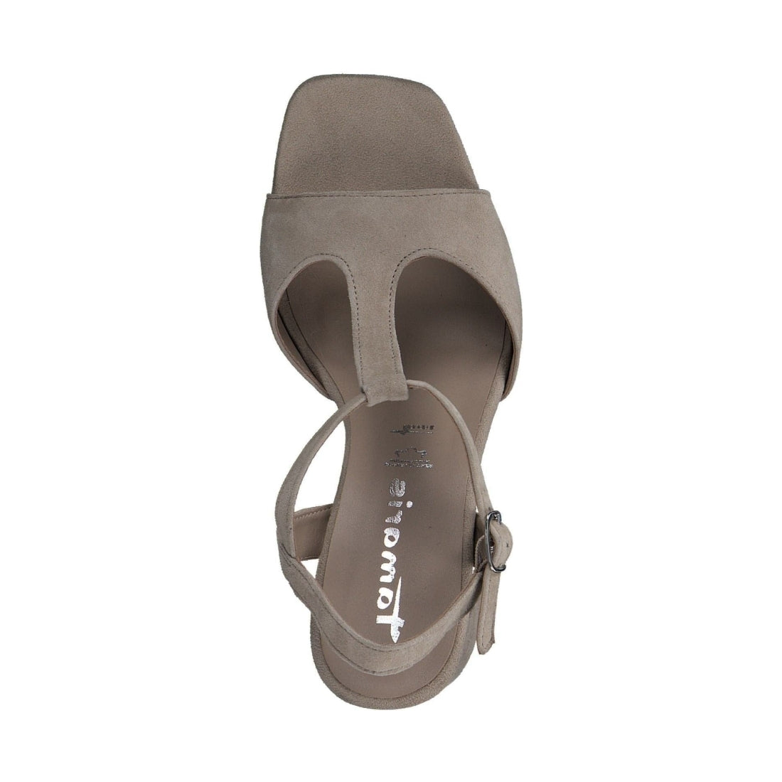 Tamaris womens taupe elegant open sandals | Vilbury London