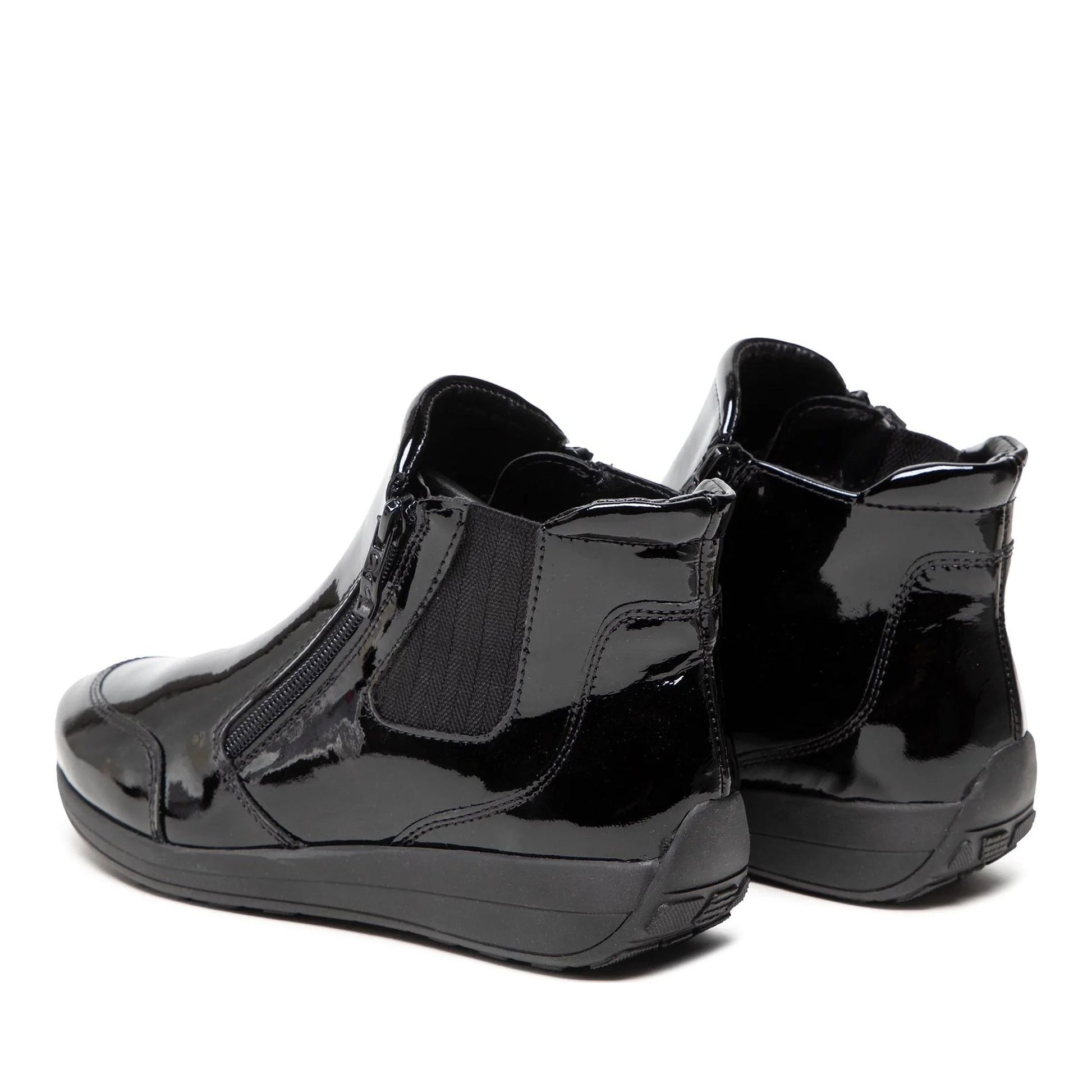 Merano Women's Black Wedge Ankle Boots
