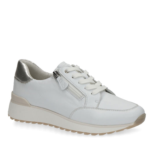 Women's White Wedge Athletic Sneakers
