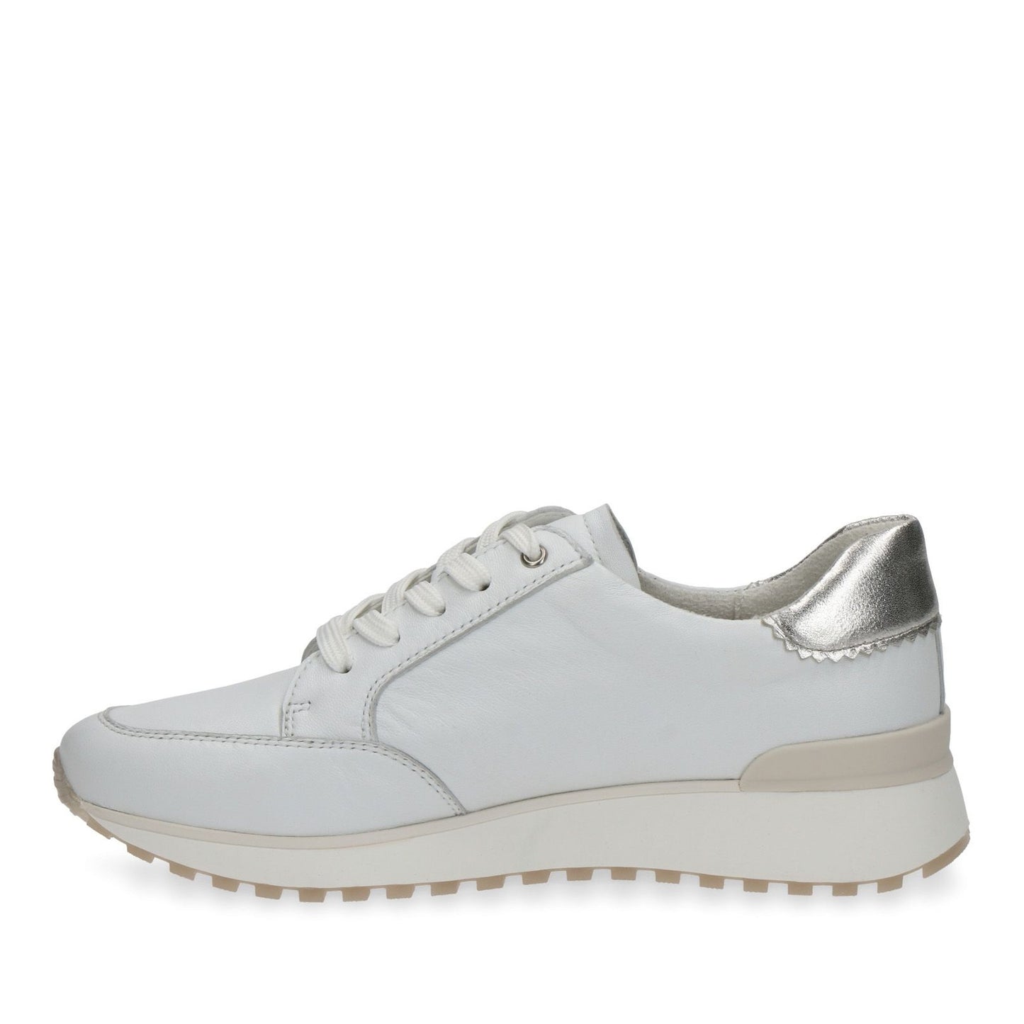 Women's White Wedge Athletic Sneakers