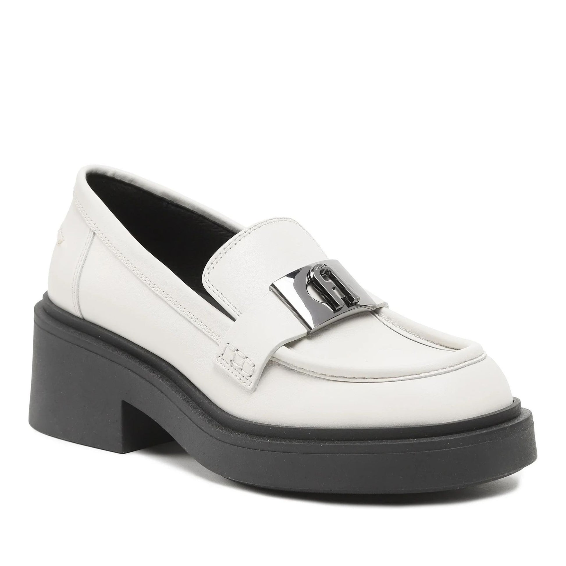 College Women's White Loafers