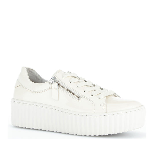 Women's Beige Wedge Athletic Sneakers