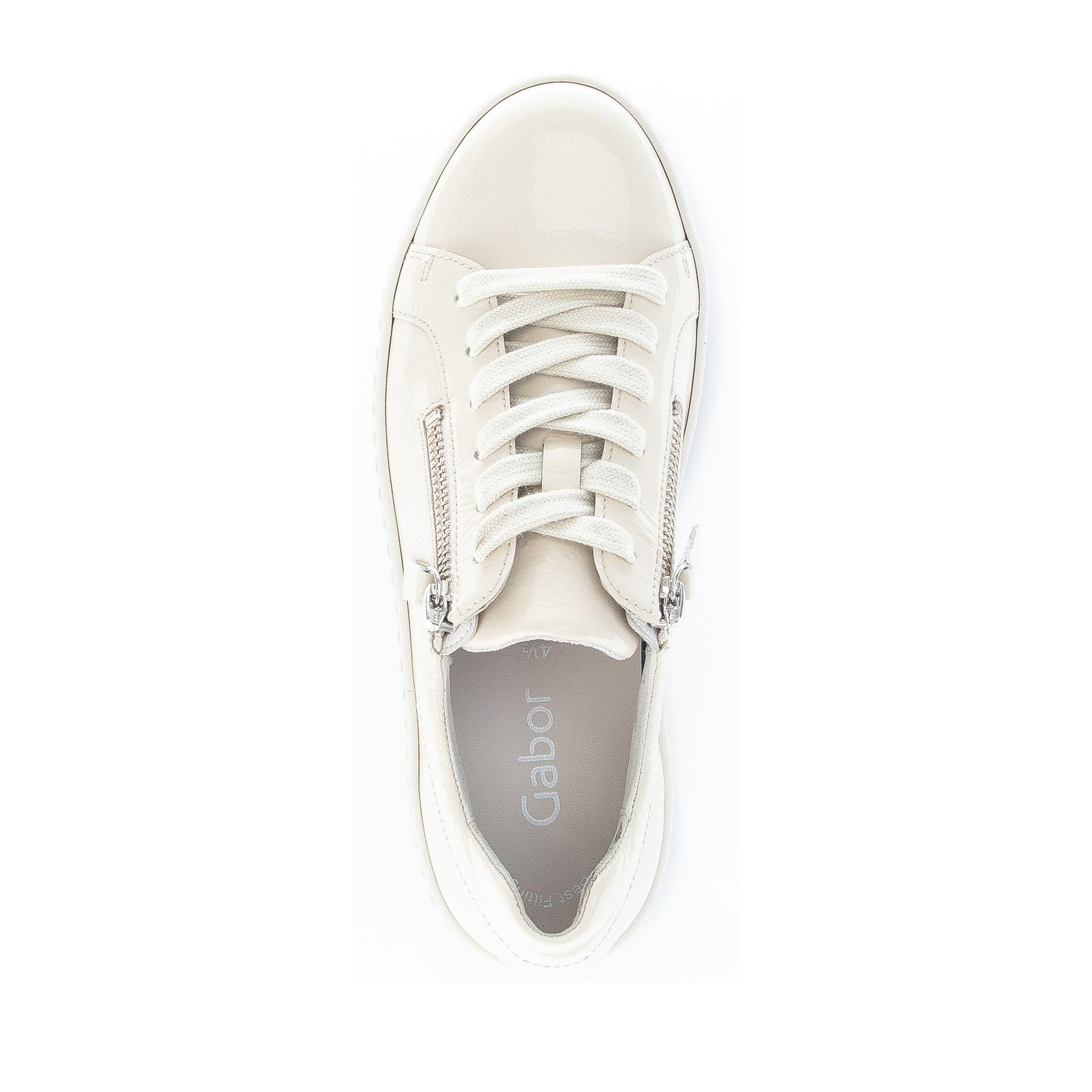 Women's Beige Wedge Athletic Sneakers
