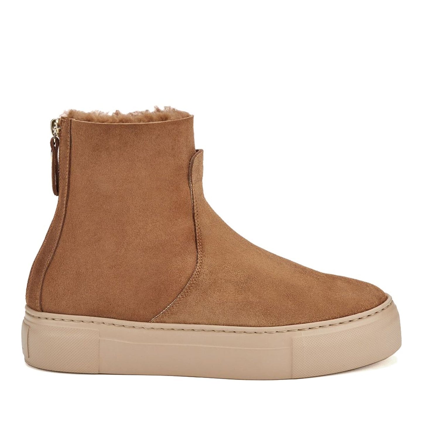 Meghan Women's Brown Warm Wedge Ankle Boots