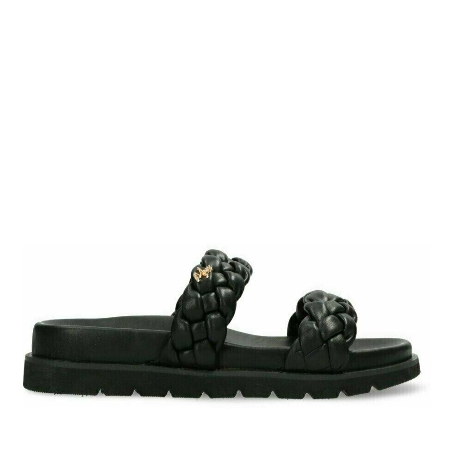 Jaeley Women's Black Wedge Open-Toe Sandals