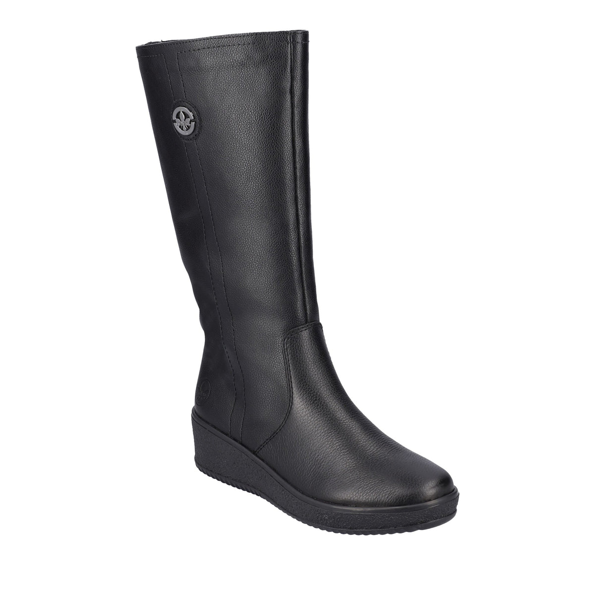 black casual closed ladies' boots
