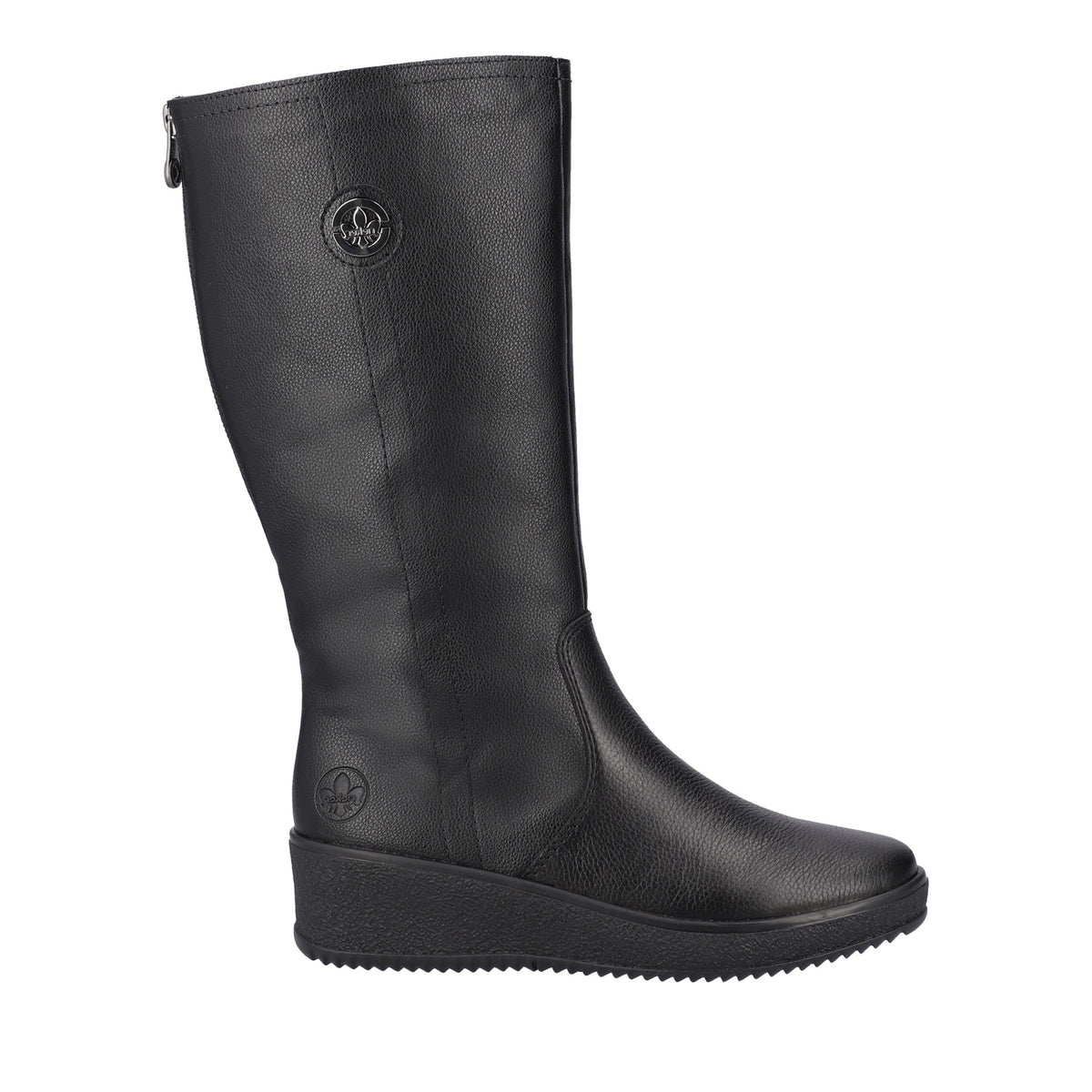 black casual closed ladies' boots