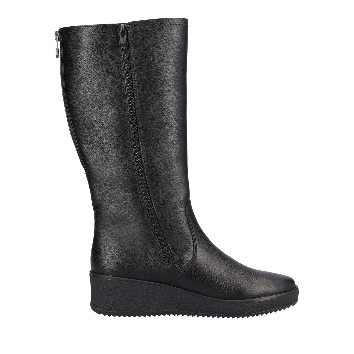black casual closed ladies' boots