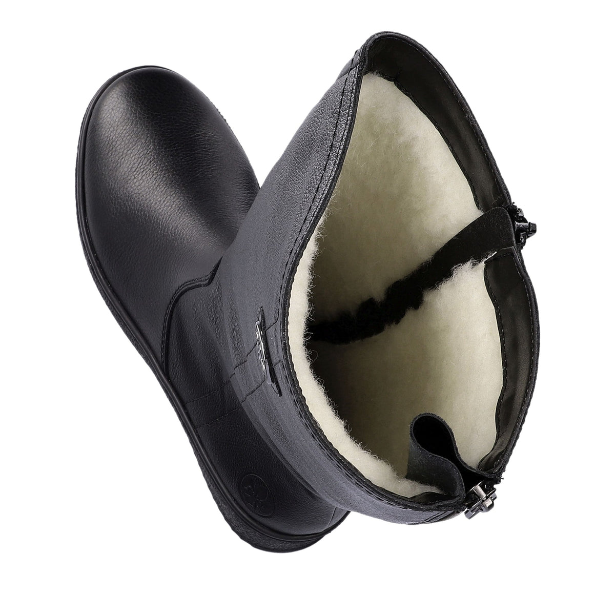 black casual closed ladies' boots
