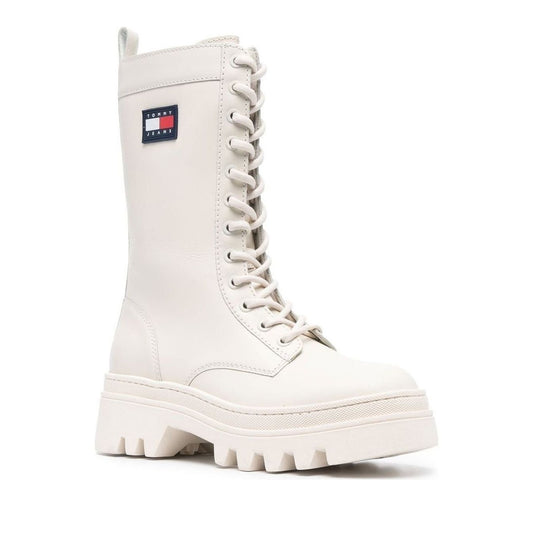 Twelve Women's White Ankle Boots