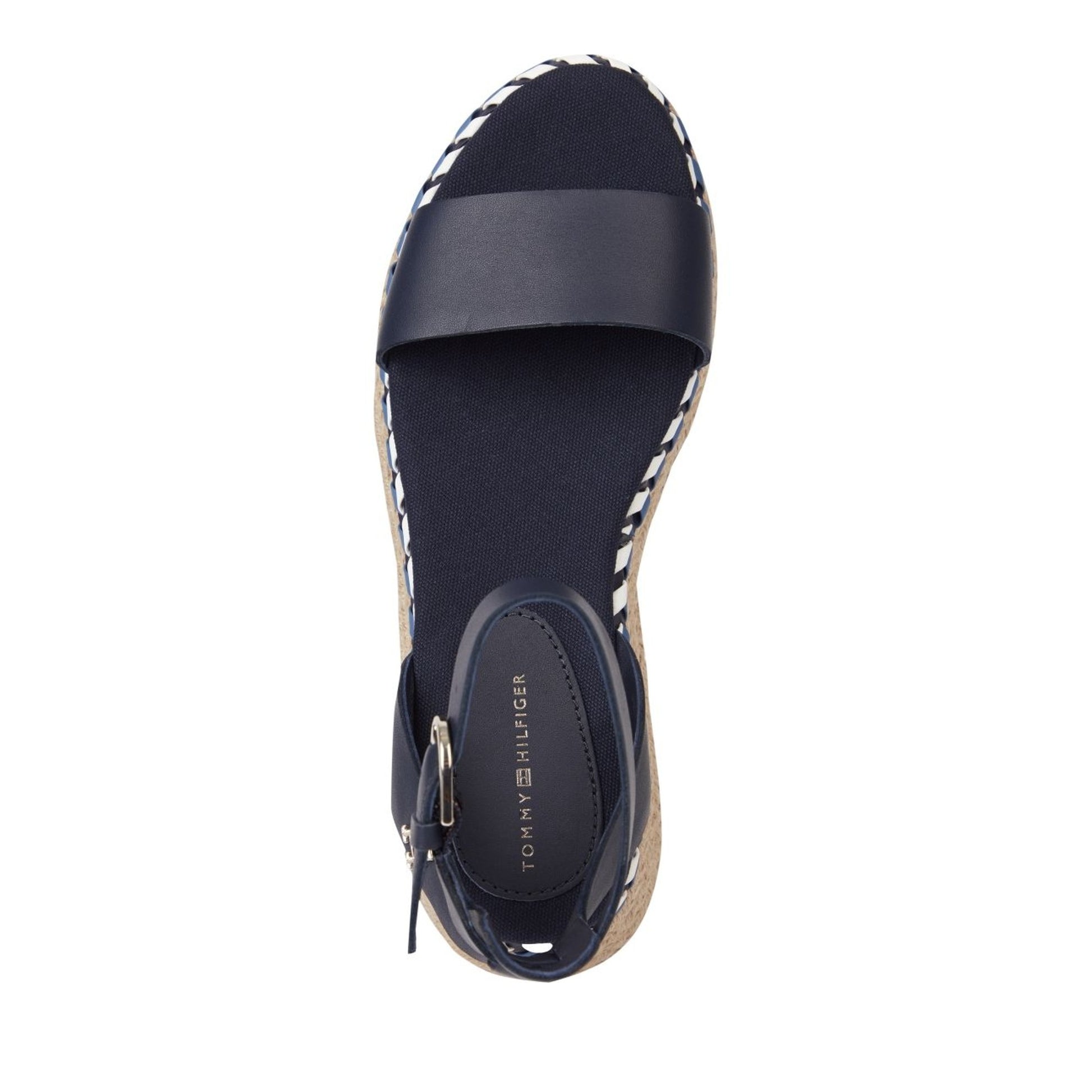 Women's Blue Low Open-Toe Sandals