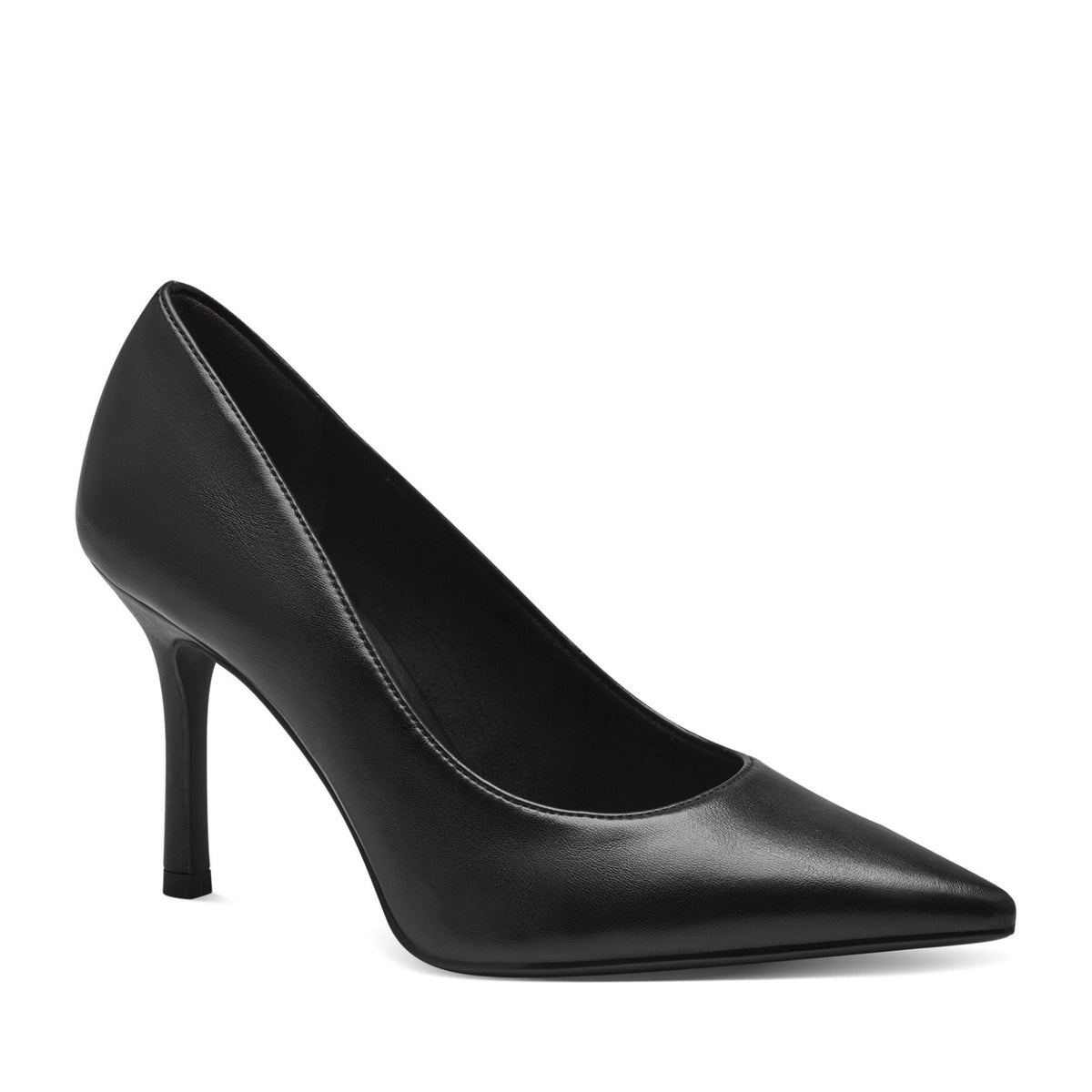 black elegant closed pumps