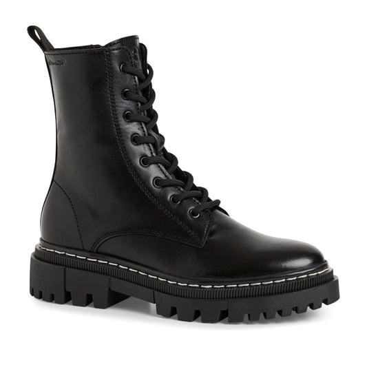 black casual closed booties