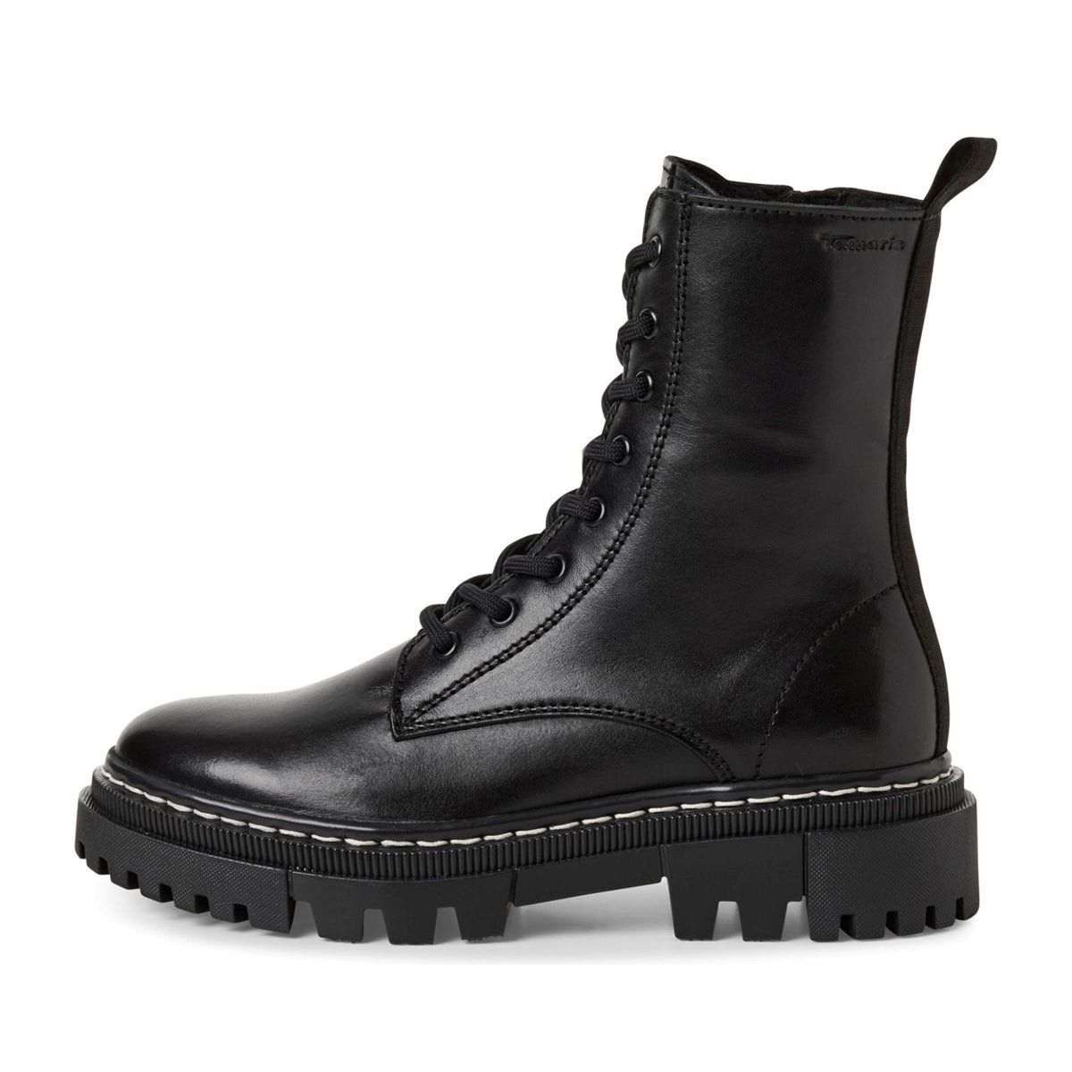black casual closed booties