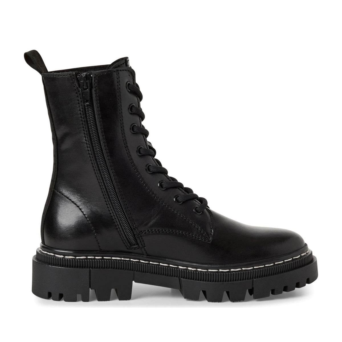 black casual closed booties