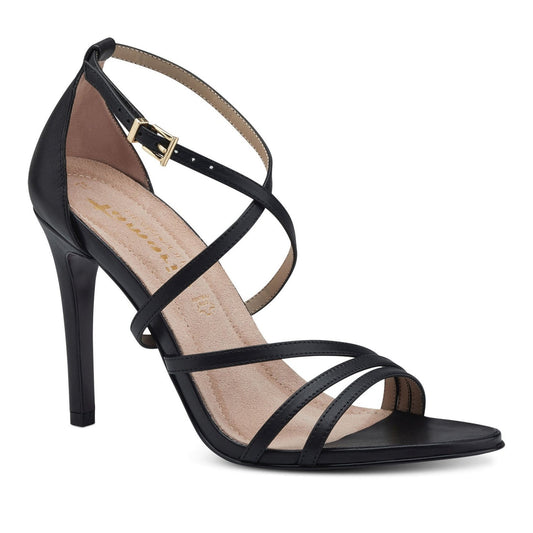 Women's Black Dress Open-Toe Sandals