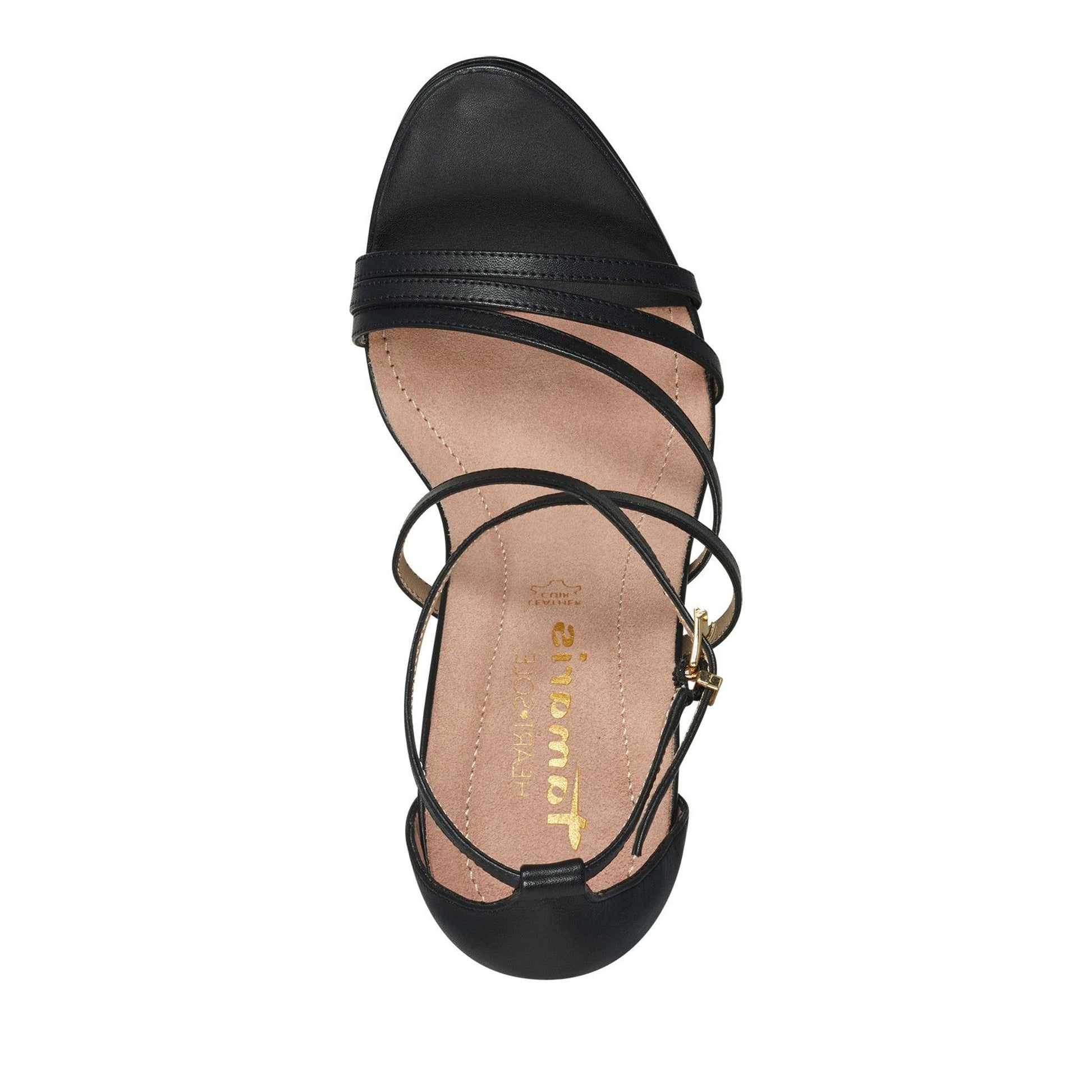 Women's Black Dress Open-Toe Sandals
