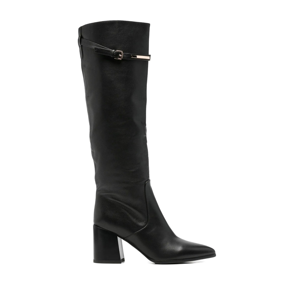 black casual closed boots