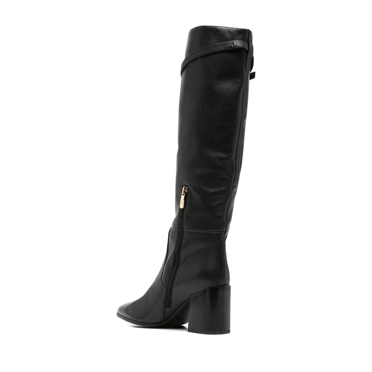 black casual closed boots
