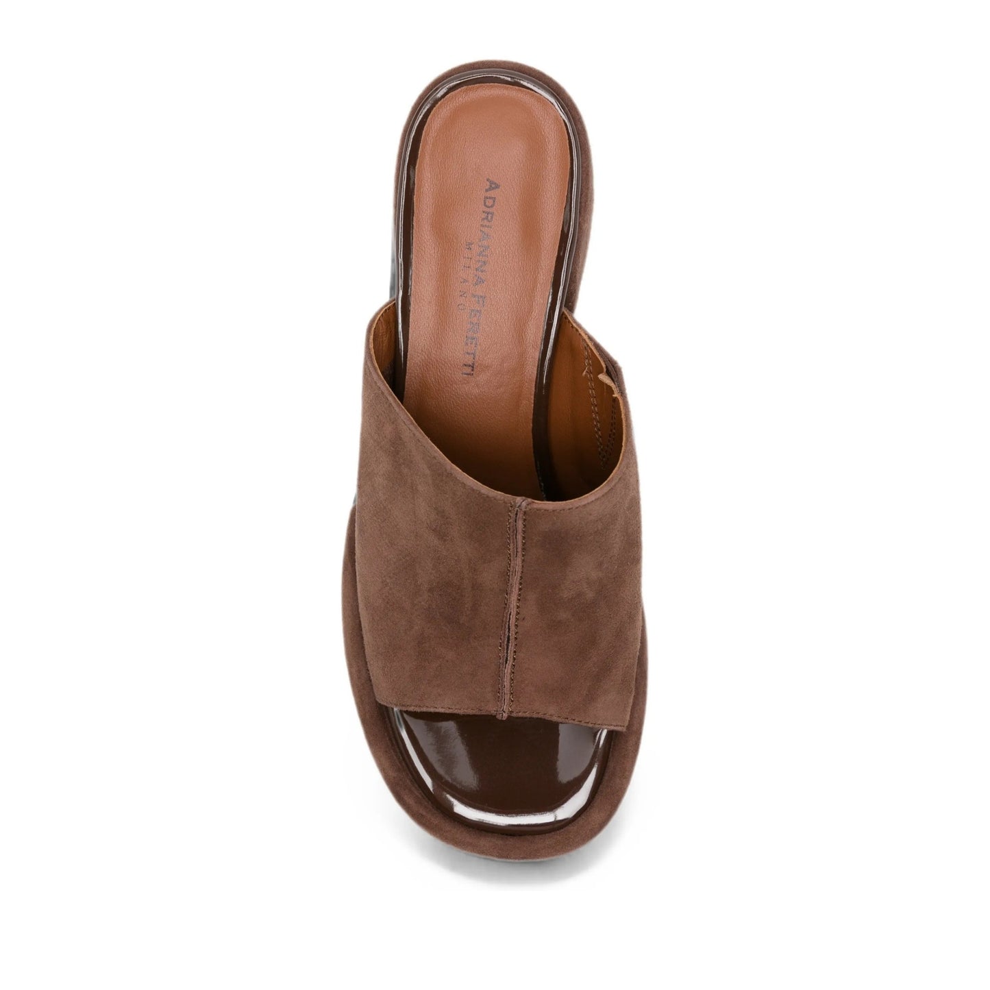 Women's Brown Open-Toe Slippers
