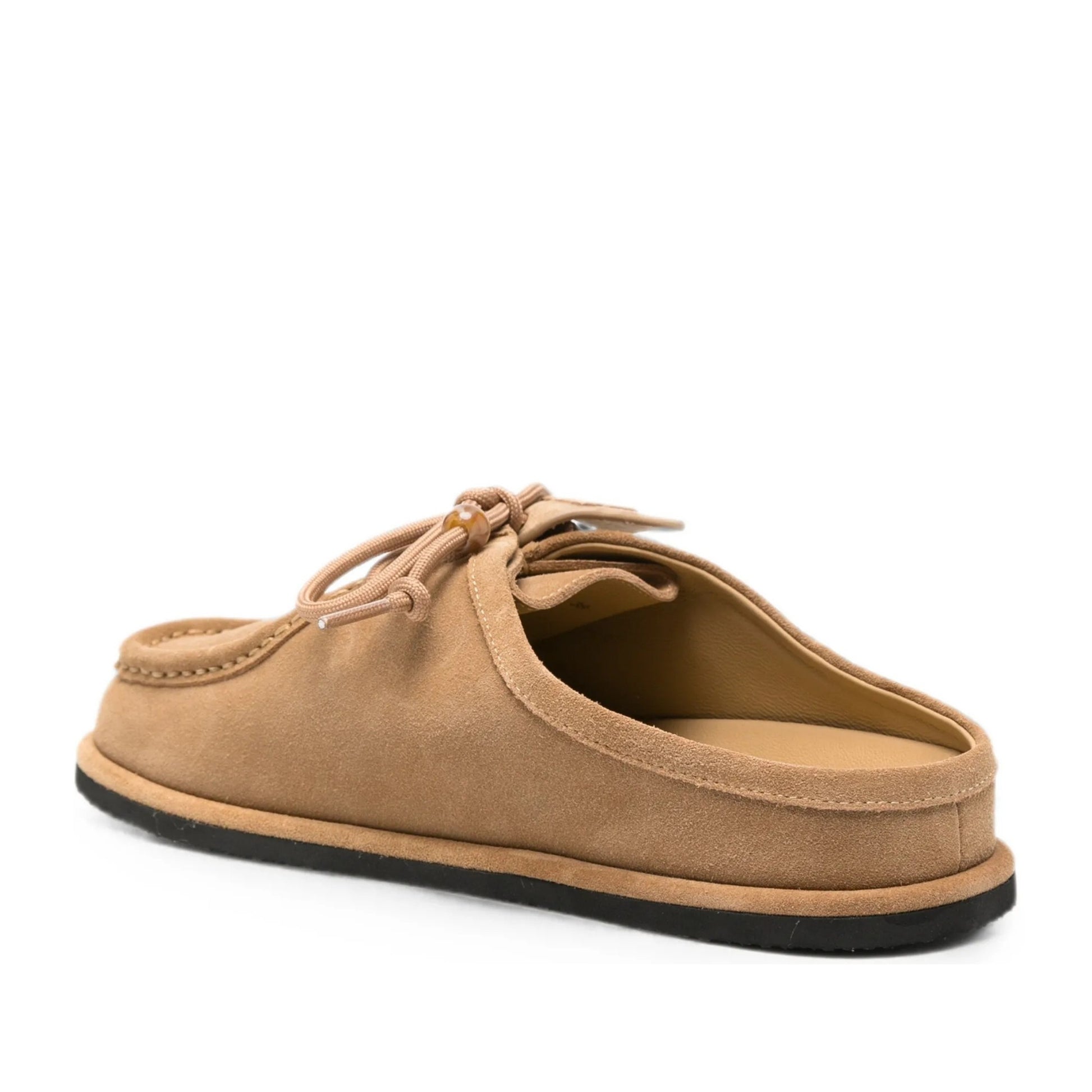 Women's Beige Wedge Mule Slippers