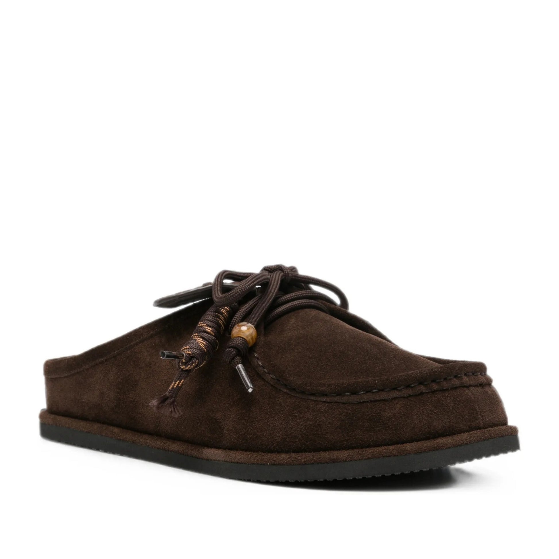 Women's Brown Wedge Mule Slippers