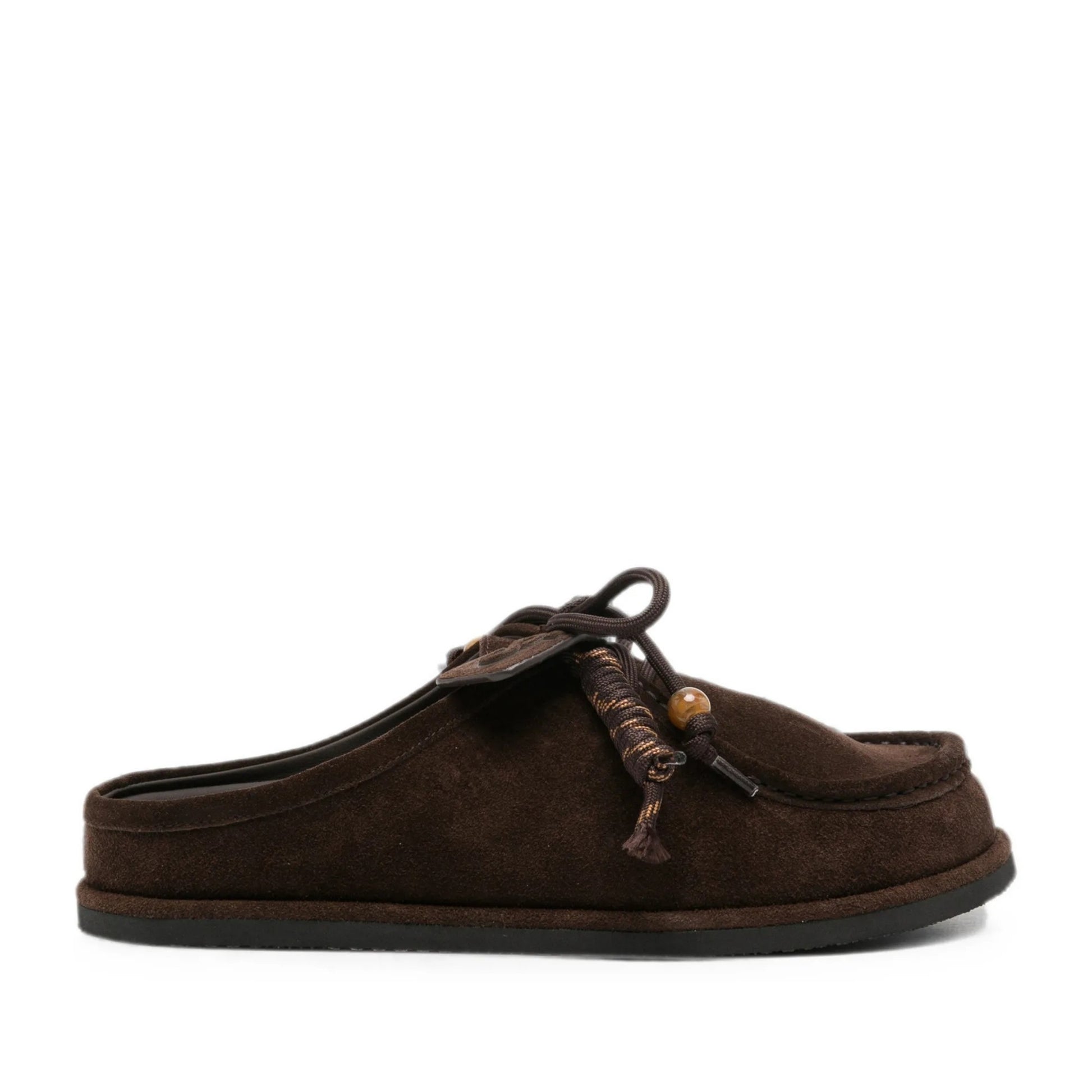 Women's Brown Wedge Mule Slippers