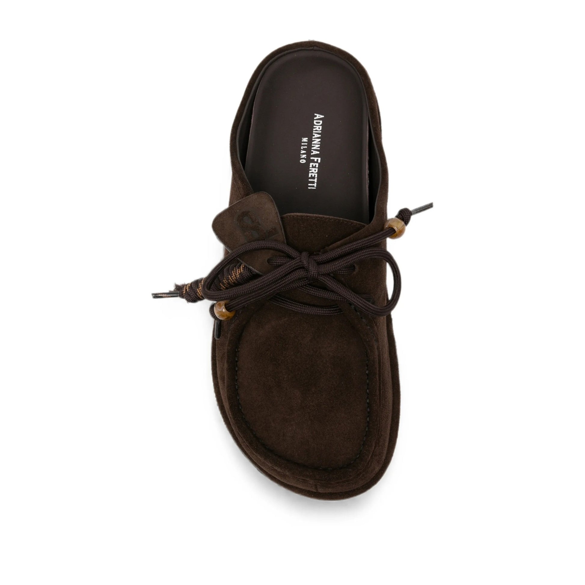 Women's Brown Wedge Mule Slippers
