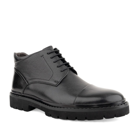 black elegant closed booties