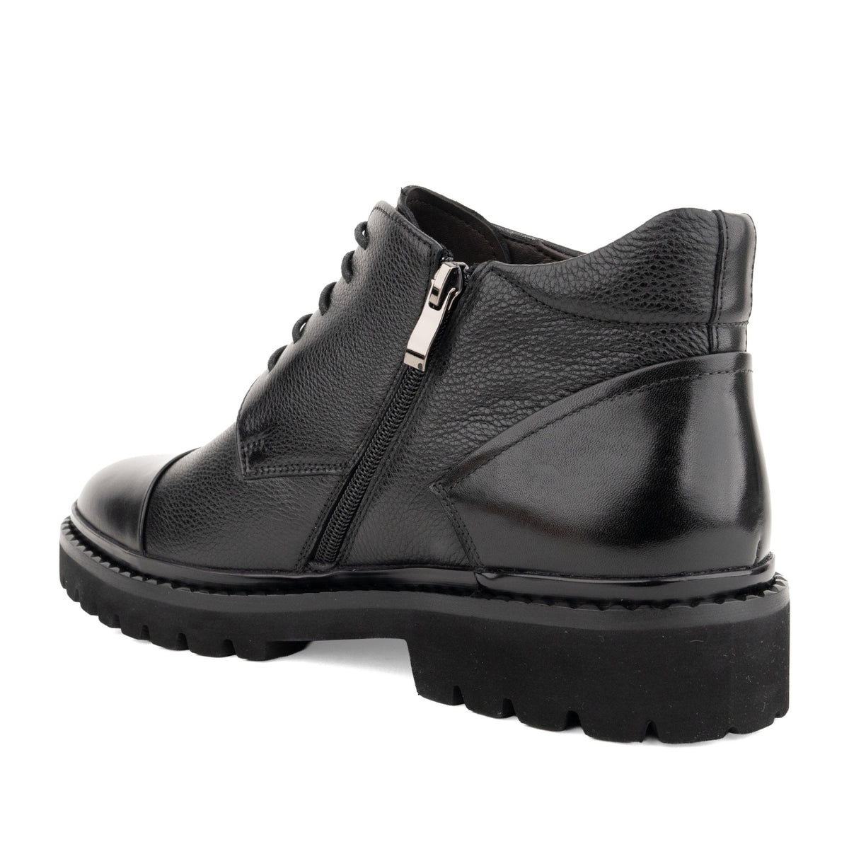 black elegant closed booties
