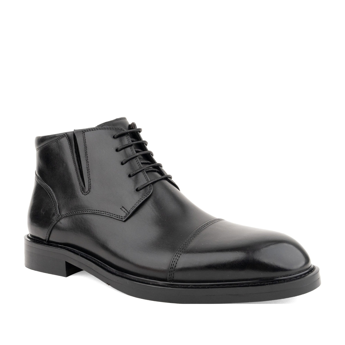 black elegant closed booties