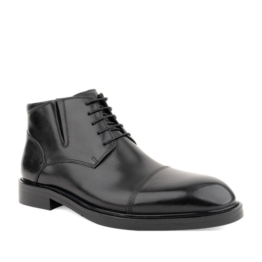 black elegant closed booties