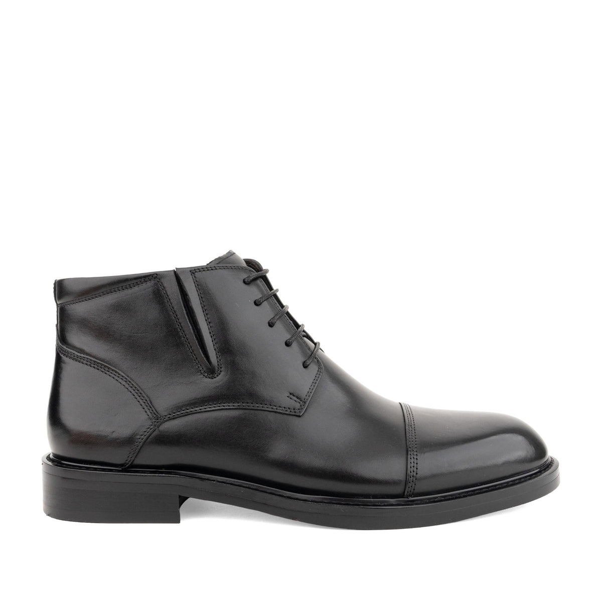 black elegant closed booties