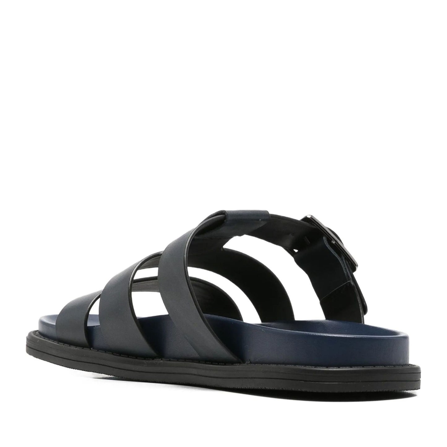 Men's Blue Wedge Open-Toe Slippers