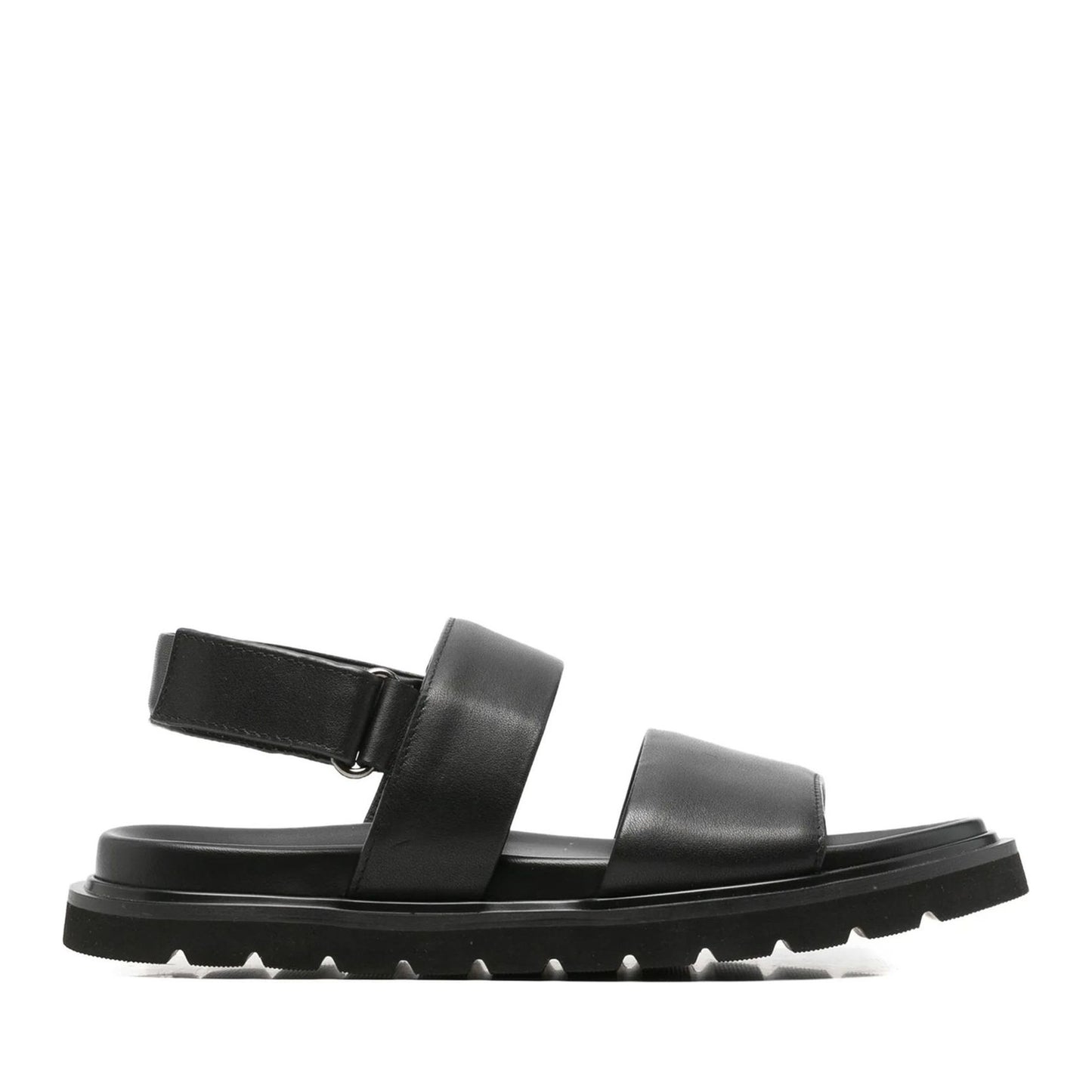 Men's Black Wedge Open-Toe Sandals